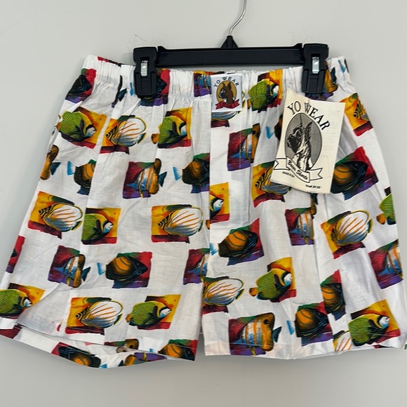 Yo Wear NWT Fish Cotton Boxer Shorts Men’s size Small - Picture 1 of 5